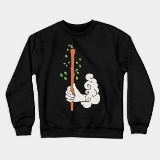 Tarot Ace of Wands Pattern Crewneck Sweatshirt